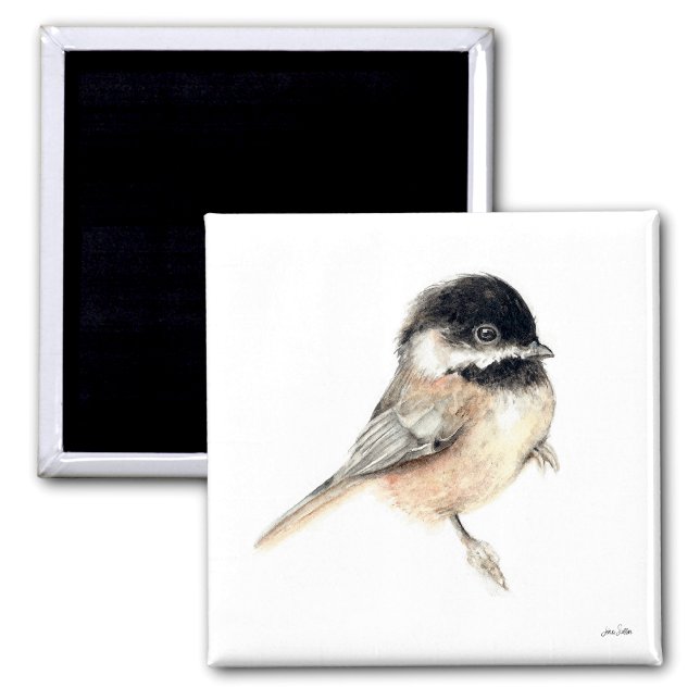 Chickadee Watercolor Art Magnet (Chickadee Watercolor Art Magnet from Jenn's Emporium. )