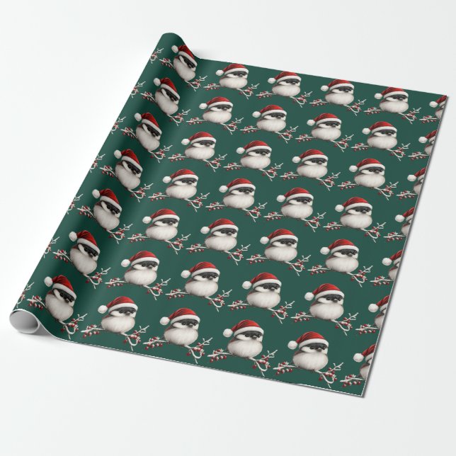 Chickadee Wrapping Paper (Unrolled)