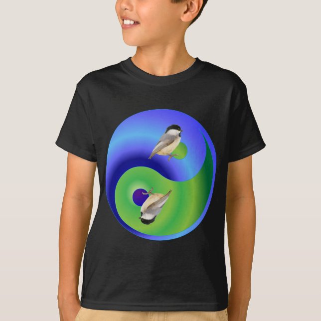 Chickadee Yin Yang T-Shirt (Front)