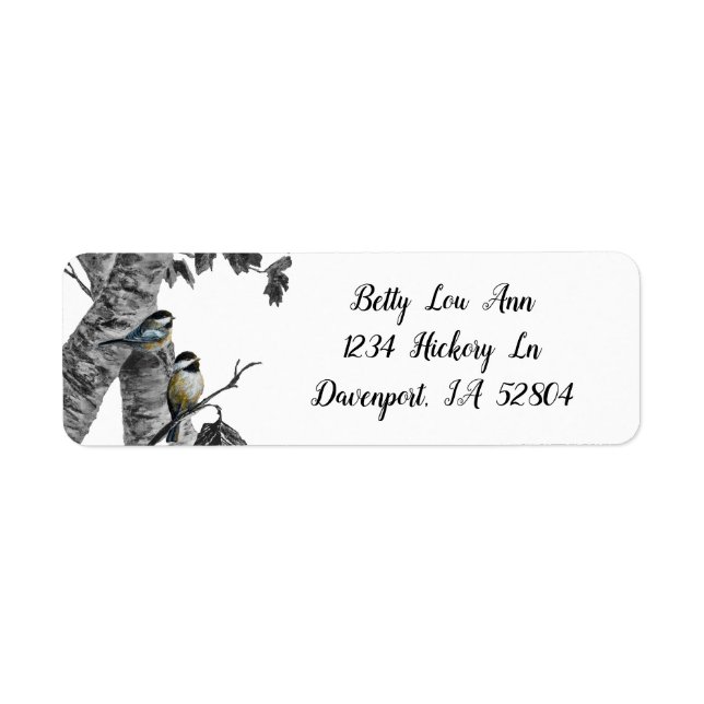 "Chickadees" [design 2] (Front)