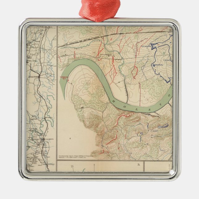 Chickamauga campaign, Knoxville Metal Tree Decoration (Front)