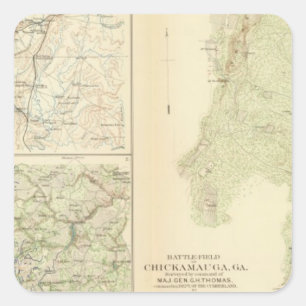 Chickamauga, Ga Square Sticker