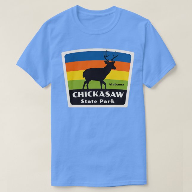 Chickasaw State Park Alabama Roaming Deer T-Shirt (Design Front)