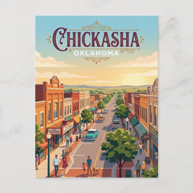 Chickasha, Oklahoma Postcard (Front)