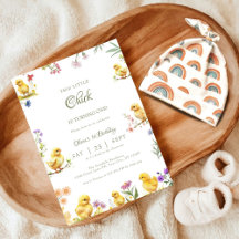 Chicken 1st birthday This Chick is one Birthday 