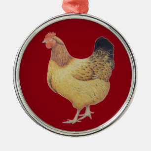 Chicken 2012 metal tree decoration
