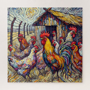 Chicken 600 Piece Puzzle
