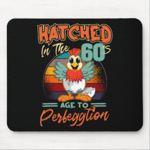 Chicken 60th Birthday Perfeggtion Chick Rnyard Far Mouse Pad