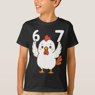 Chicken 67 Meme Six Seven Funny Gen Alpha  T-Shirt