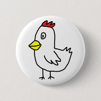Chicken 6 Cm Round Badge