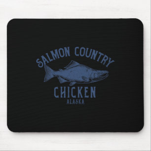 Chicken Alaska Salmon Country Coastal Nature Desig Mouse Pad