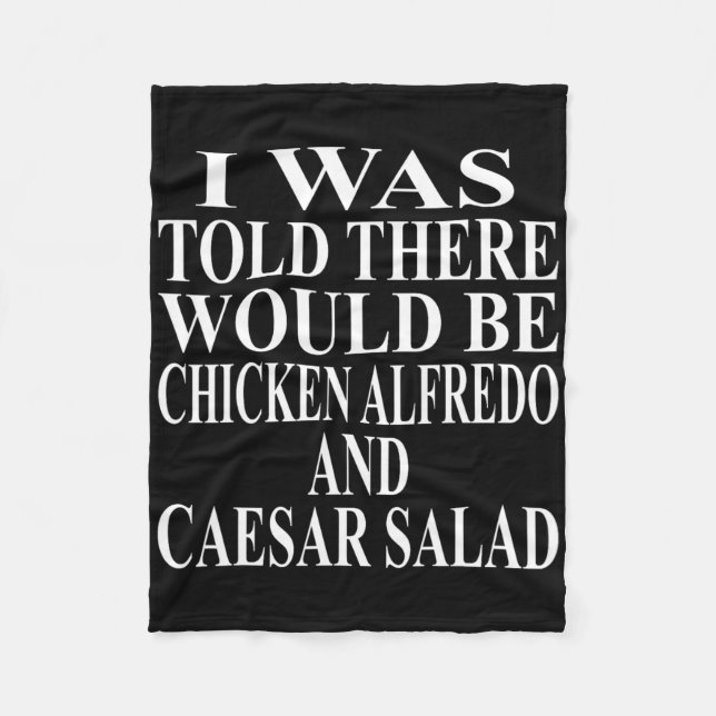 Chicken Alfredo Apparel Awesome Funny Caesar Salad Fleece Blanket (Front)
