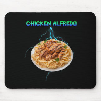 Chicken Alfredo Meme Bootleg Rap Style 90s Vintage Mouse Pad