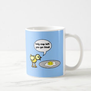 chicken and egg coffee mug