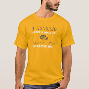Chicken and Egg Dad Joke T-Shirt