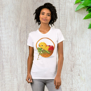 Chicken And Eggs In Basket Womens T-Shirt