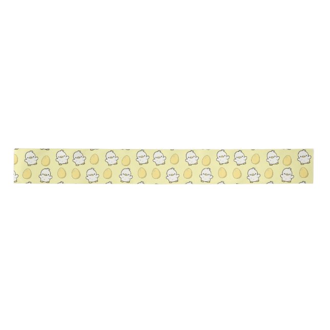 CHICKEN AND EGGS SATIN RIBBON (Front)
