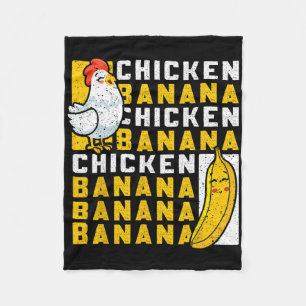 Chicken And Nana Dance Funny Fruit Meme For Women Fleece Blanket