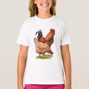 Chicken And Rooster Art, Poultry, Farm Animals T-Shirt