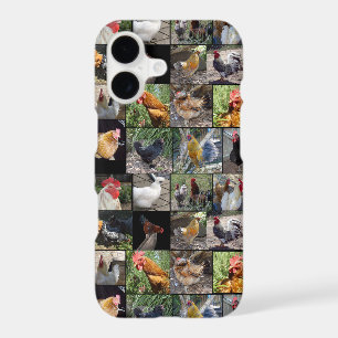 Chicken,And Rooster Photo Collage,