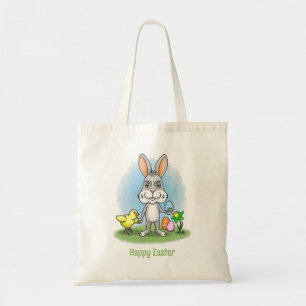 Chicken and the Easter bunny Tote Bag