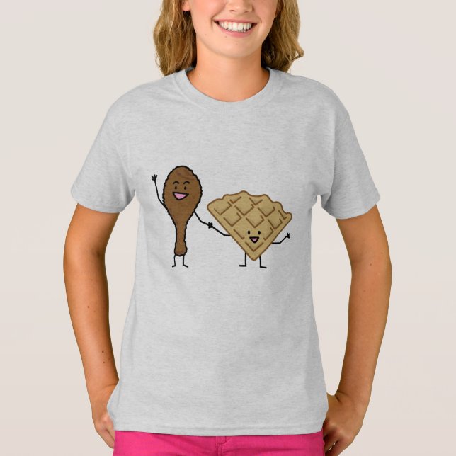 Chicken and Waffles American & Southern Cooking T-Shirt (Front)