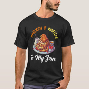 Chicken and Waffles Fried Chicken Wings Lover Food T-Shirt
