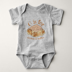 Chicken and Waffles Pennsylvania Dutch Amish Food Baby Bodysuit