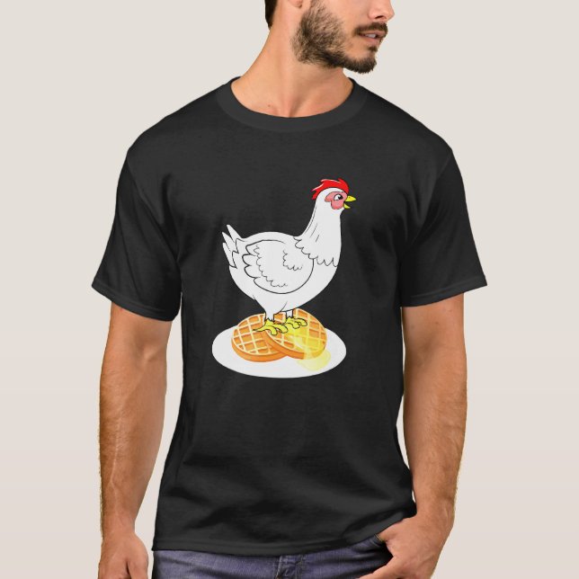 Chicken And Waffles T-Shirt (Front)