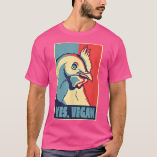 Chicken animal poster vegan  T-Shirt
