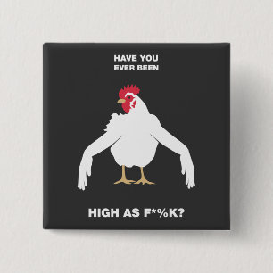 Chicken Arms 15 Cm Square Badge