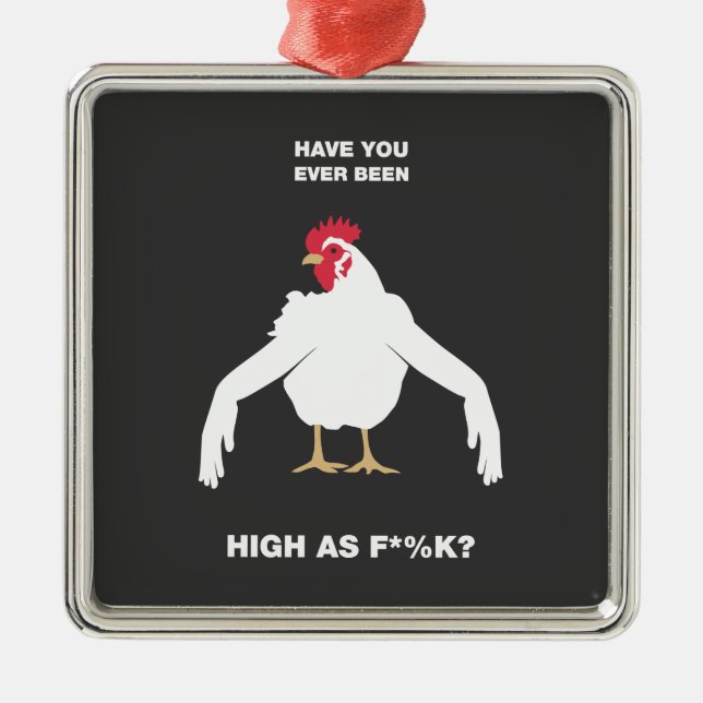 Chicken Arms Metal Tree Decoration (Front)