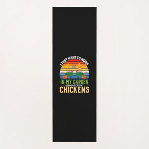 Chicken Art And Hangout With My Chickens Yoga Mat