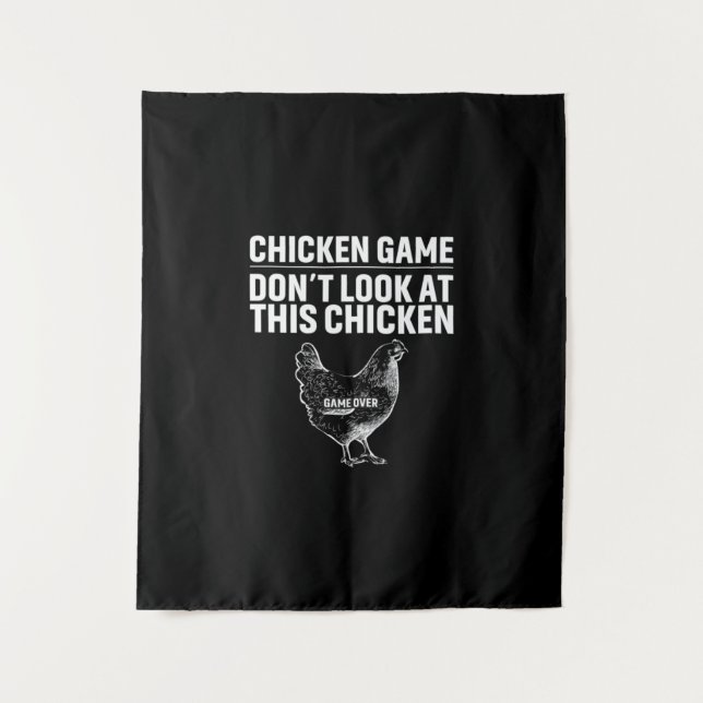 Chicken Art Chicken Game Tapestry (Front)