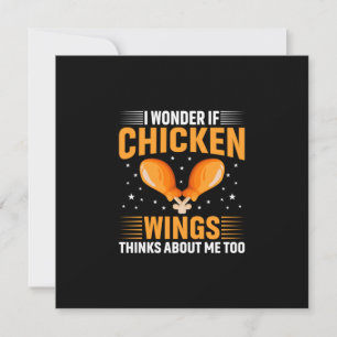 Chicken Art Chicken Wing Holiday Card