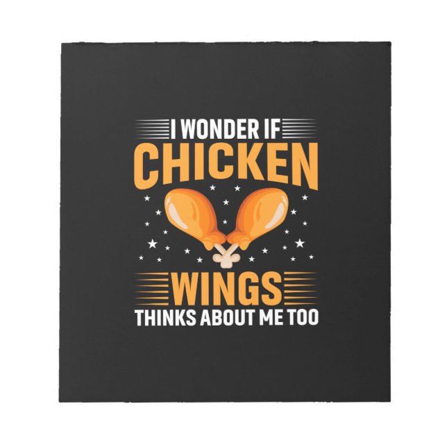 Chicken Art Chicken Wing Notepad (Front)