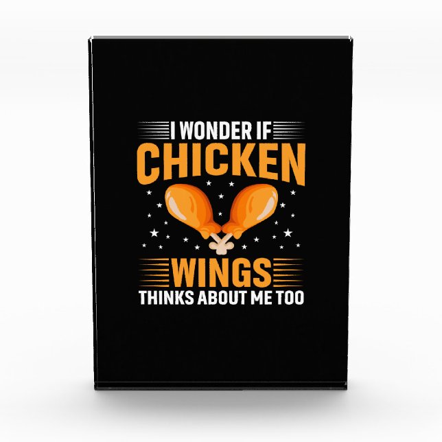 Chicken Art Chicken Wing Photo Block (Front)