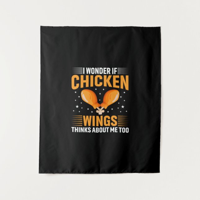 Chicken Art Chicken Wing Tapestry (Front)