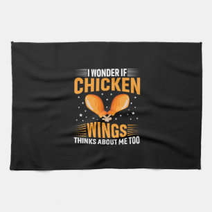 Chicken Art Chicken Wing Tea Towel