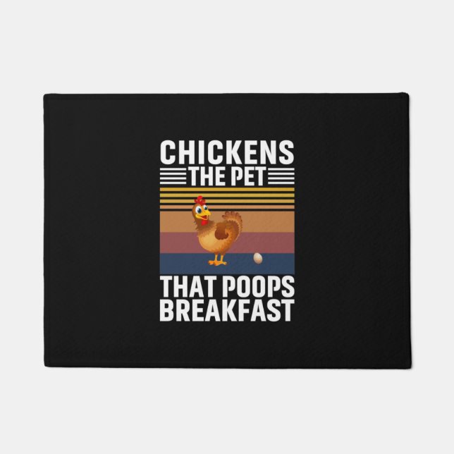 Chicken Art Chickens The Pet Doormat (Front)