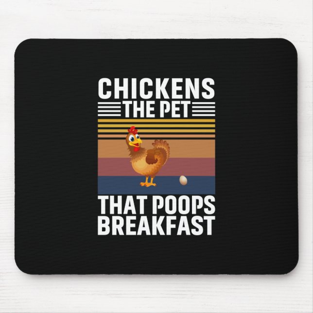 Chicken Art Chickens The Pet Mouse Pad (Front)