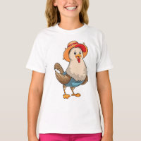Chicken as Farmer with Hat