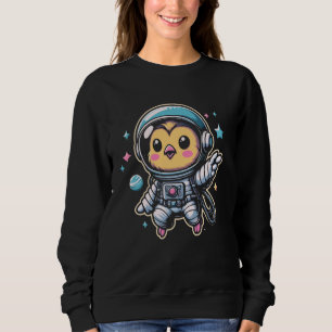 Chicken Astronaut Space Galaxy Farm Animal Poultry Sweatshirt