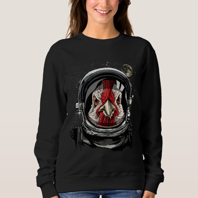 Chicken Astronaut Space Sweatshirt (Front)