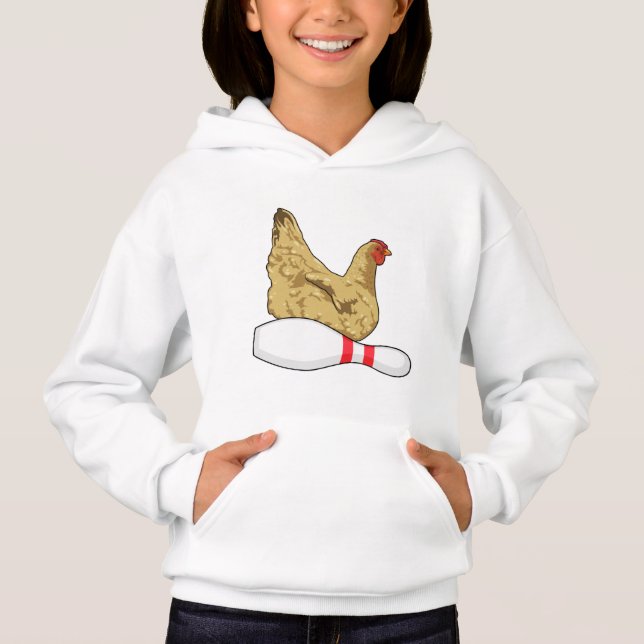 Chicken at Bowling with Bowling pin (Front)