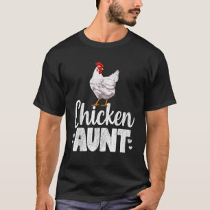 Chicken Aunt Funny Country Farm Animal T Shirt