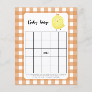 Chicken - Baby shower bingo game
