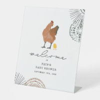 Chicken Baby Shower Welcome 8x10 Poster