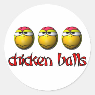 Chicken Balls Stickers