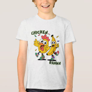 CHICKEN BANANA DANCE Tri-Blend SHIRT